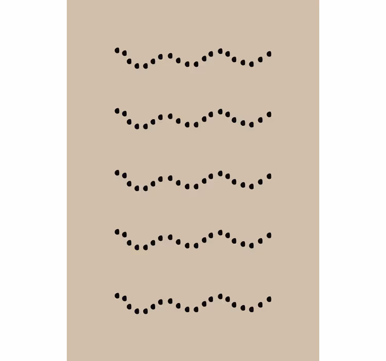 Living room blind with stones on the ground - TenStickers