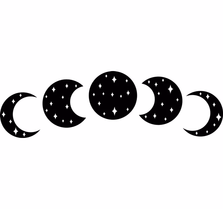 Bedroom blind moon phases - TenStickers