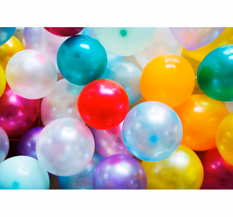 Childrens blind colorful balloon wall mural - TenStickers