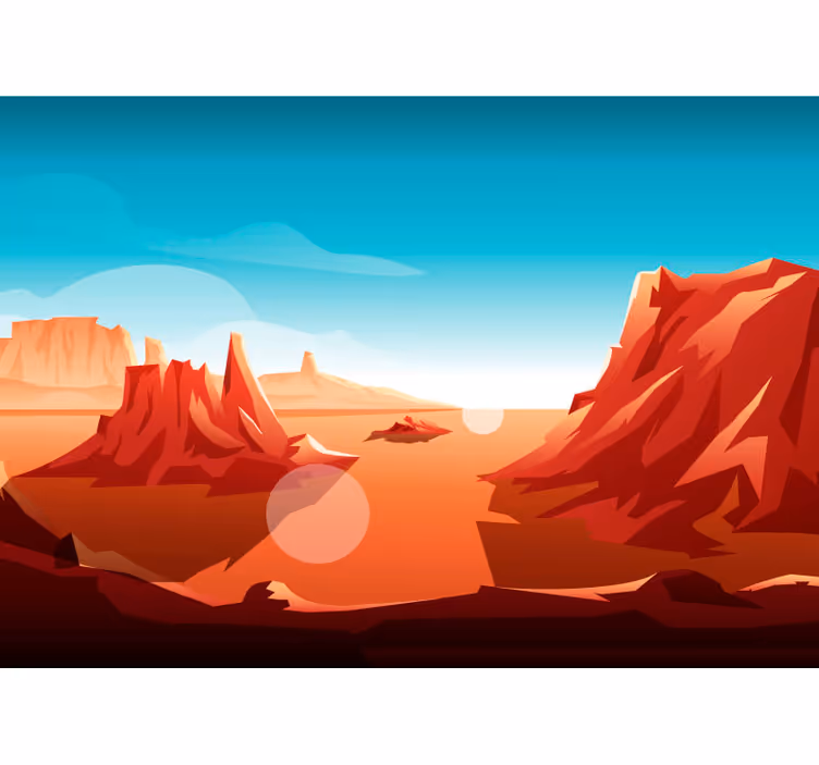 Childrens blind desert sun - TenStickers