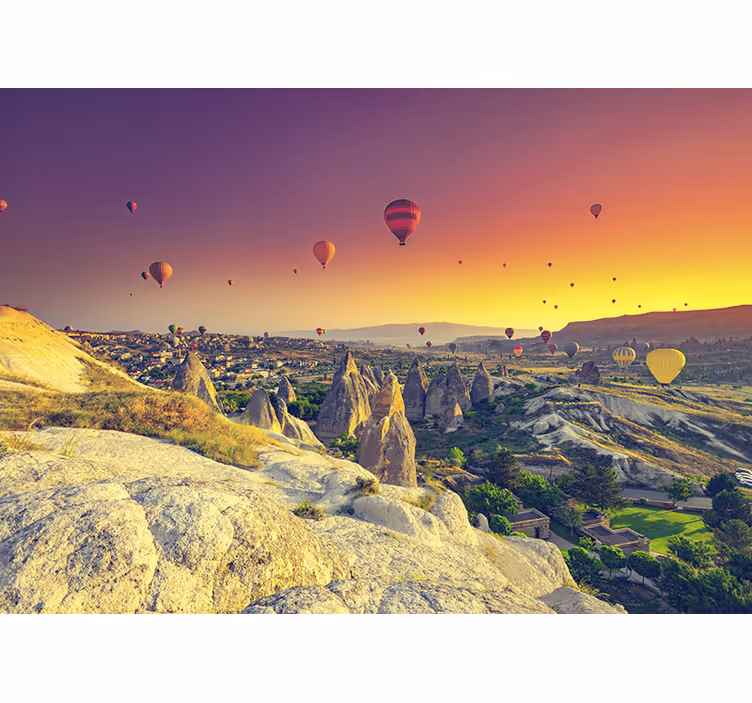 Childrens blind hot air balloons over cappadocia - TenStickers