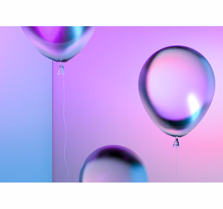 Childrens blind with gradient balloon design - TenStickers