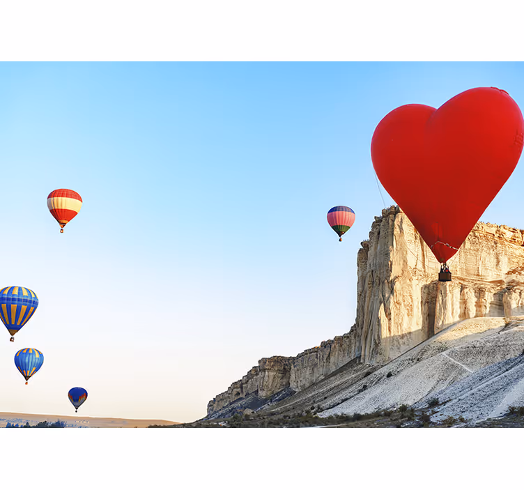 Childrens blind re heart-shaped air balloon - TenStickers