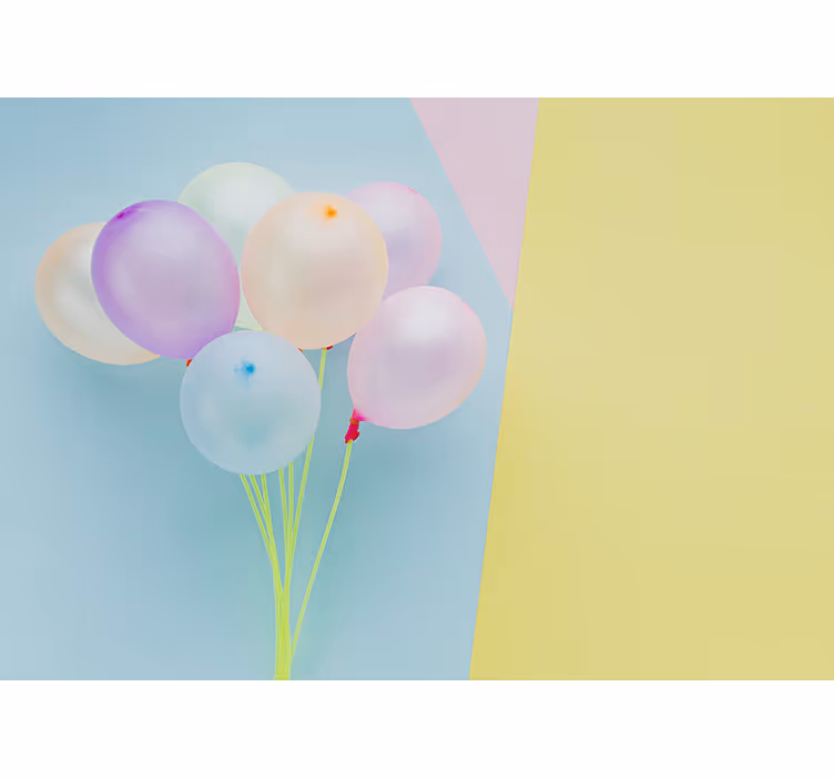 Childrens blind modern frame with balloons - TenStickers