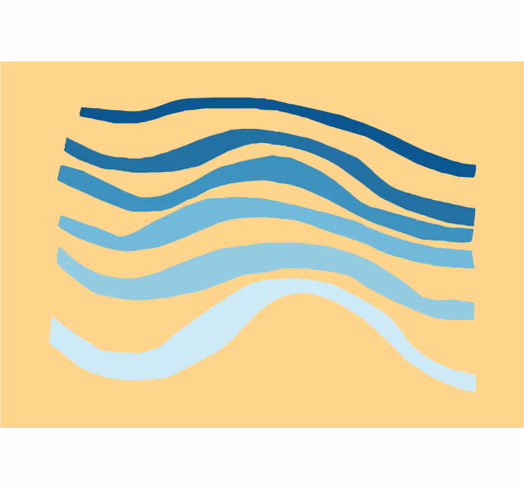 Childrens blind in pastel wave abstract design - TenStickers