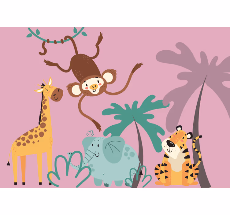 Boho children's blind jungle design - TenStickers