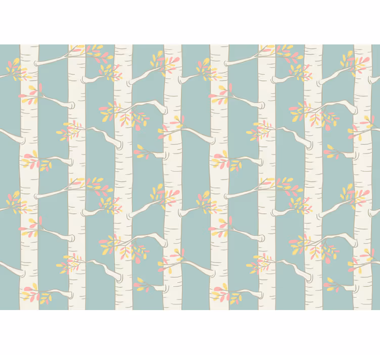 Childrens blind birch forest in scandinavian style - TenStickers