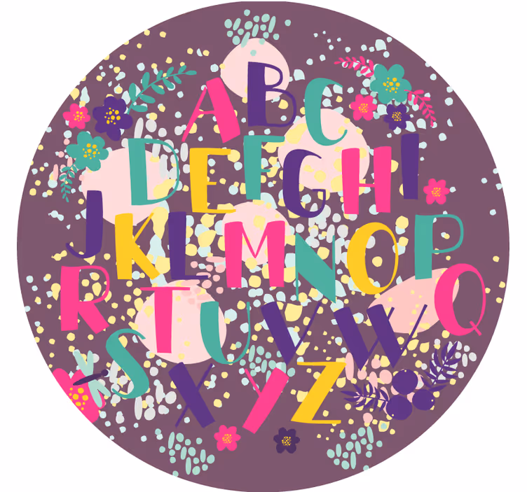 Childrens blind alphabet learning disc - TenStickers