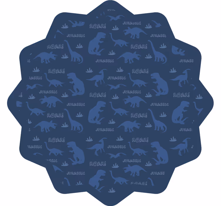 Childrens blind with dinosaur silhouette on light blue - TenStickers