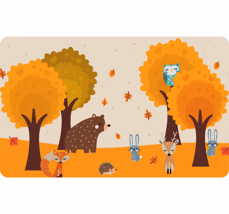 Childrens blind cute wild animals - TenStickers