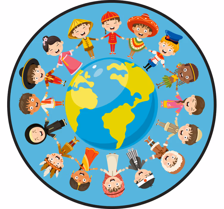 Childrens blind with ethnic patterns - TenStickers