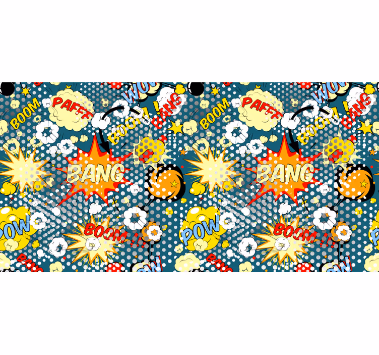 Childrens blind with comic book explosion design - TenStickers