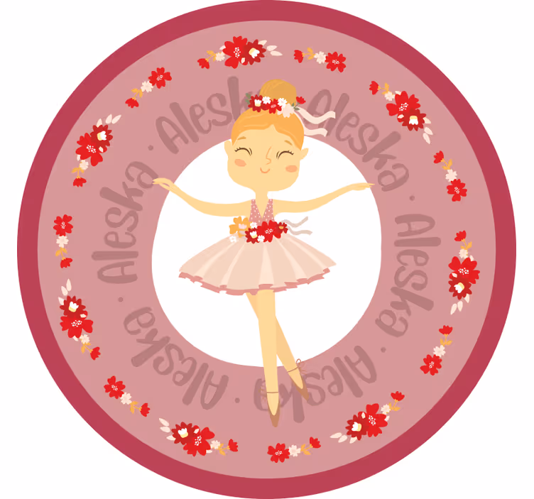 Childrens blind funny ballerina princess - TenStickers