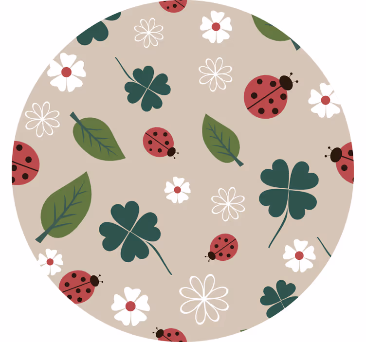 Childrens blind with ladybug leaves design - TenStickers
