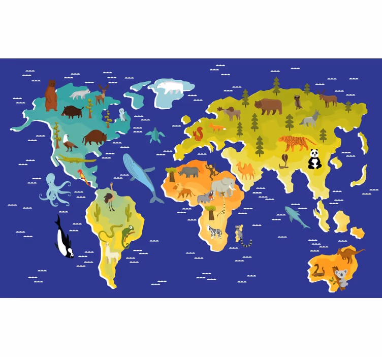 Childrens blind for kids with plants and animals - TenStickers