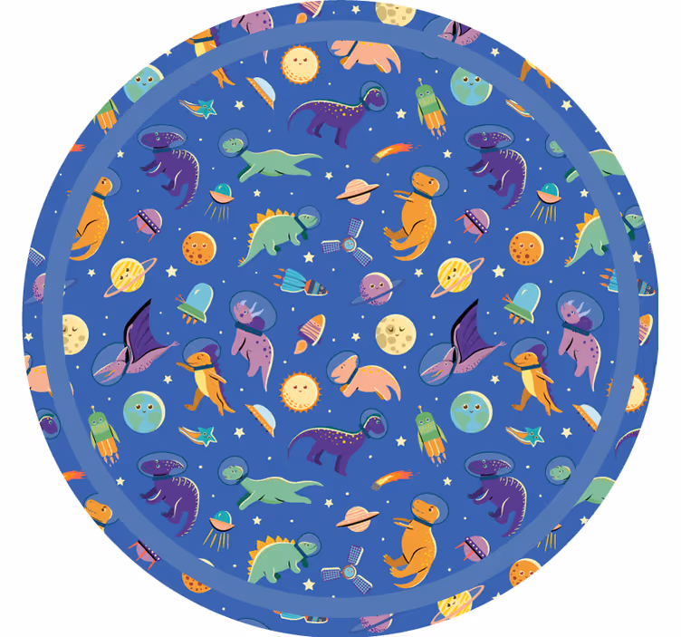 Childrens blind with dinosaurs in space pattern - TenStickers