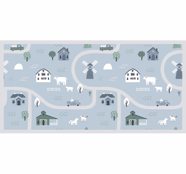 Childrens blind city streets - TenStickers