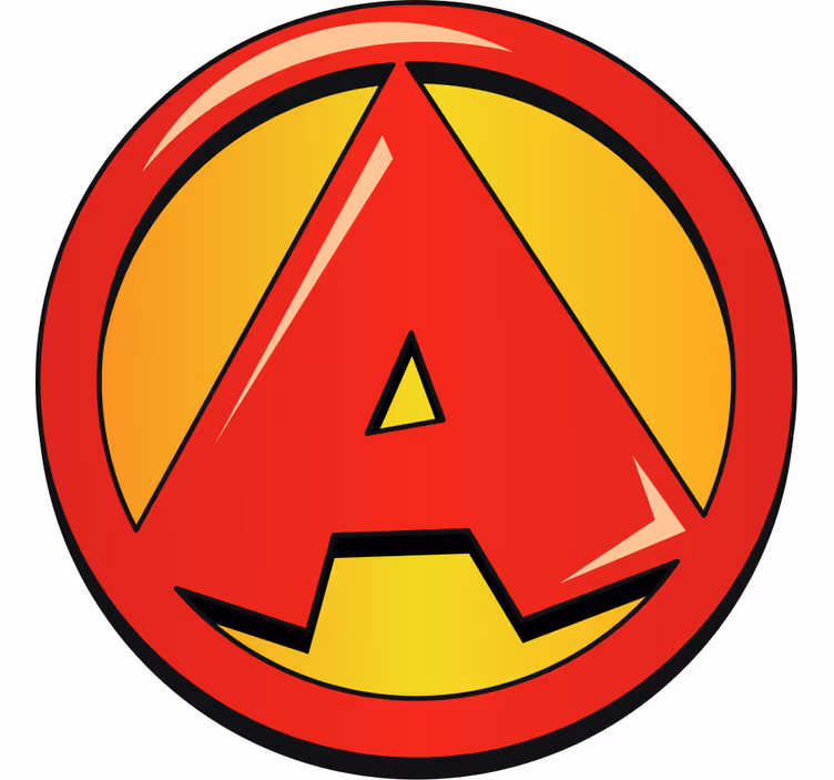 Children's blind super initial letter - TenStickers