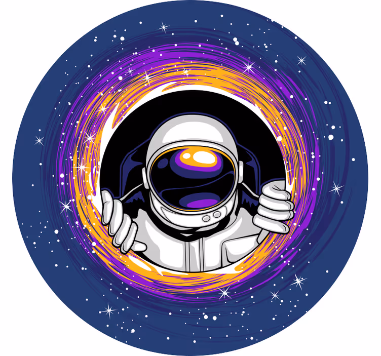 Childrens blind astronaut in space - TenStickers