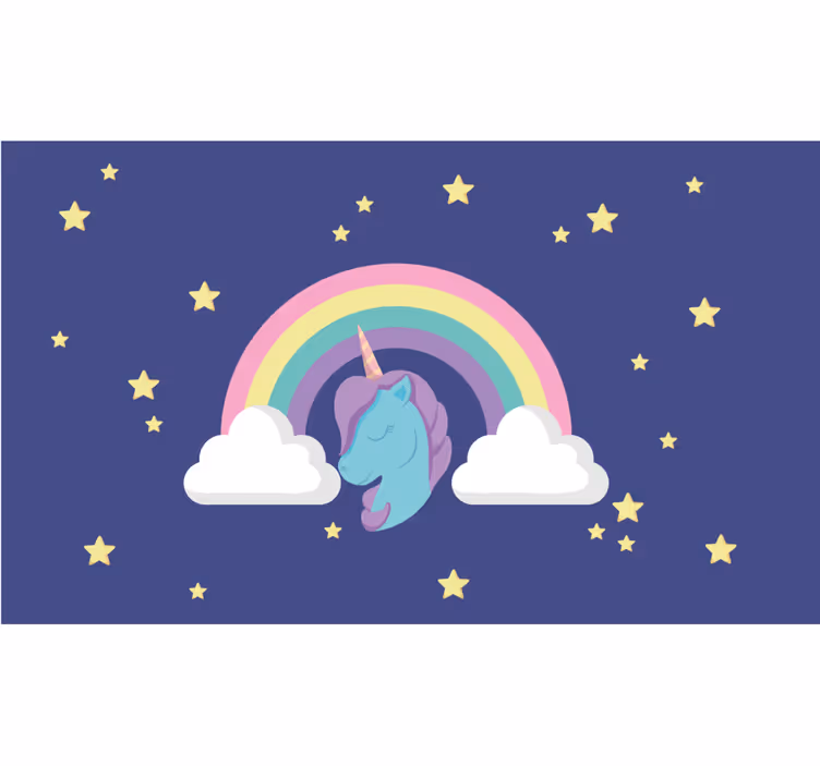 Childrens blind anime rainbow unicorn - TenStickers