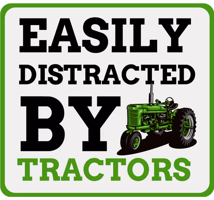 Childrens blind easily distracted by tractors - TenStickers