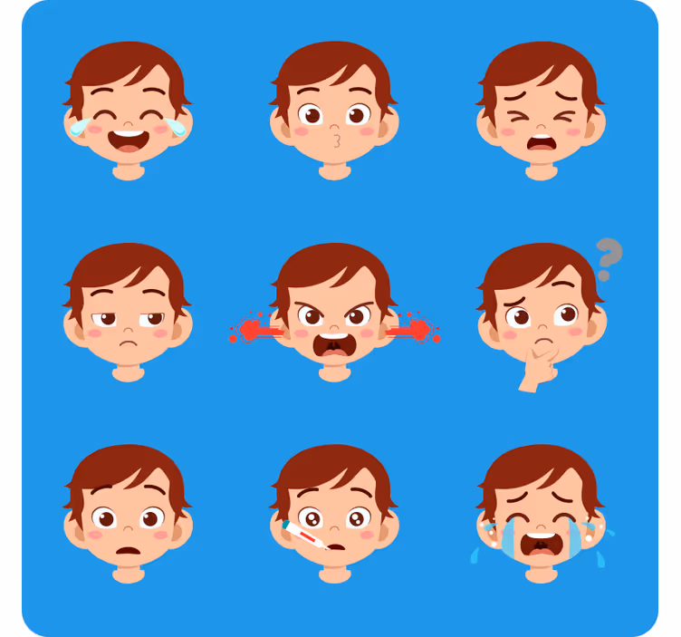 Children's blind joyful moments - TenStickers