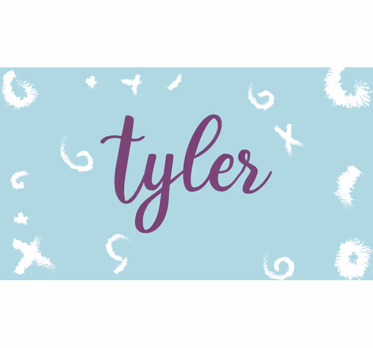 Childrens blind with doodled personalized name - TenStickers