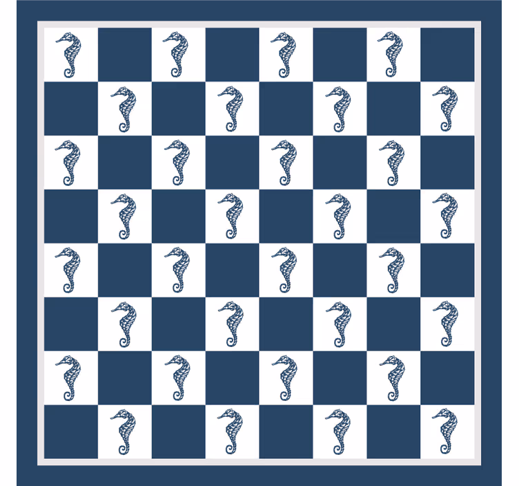 Childrens blind seahorse chess board game - TenStickers