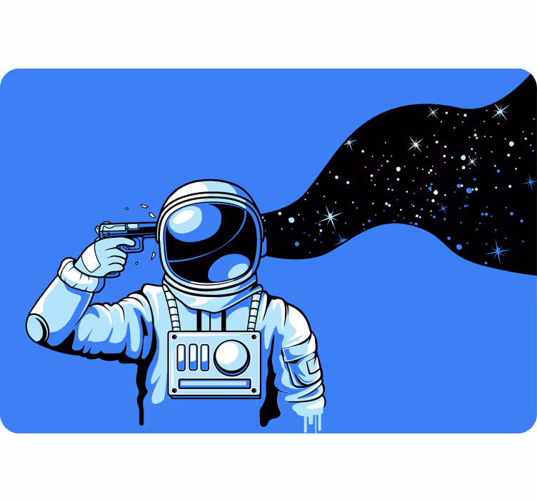 Childrens blind astronauts in a pressure suit - TenStickers