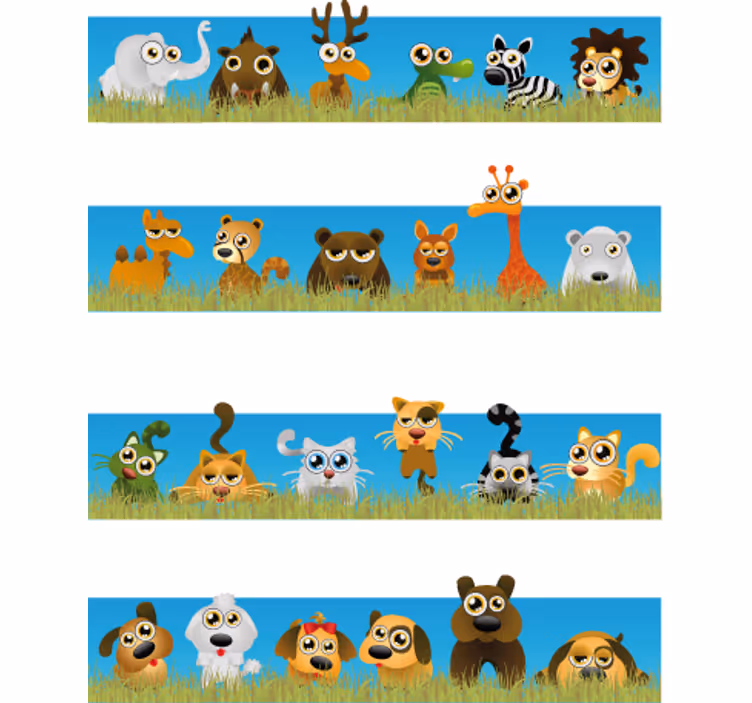 Childrens blind with animal stripes - TenStickers