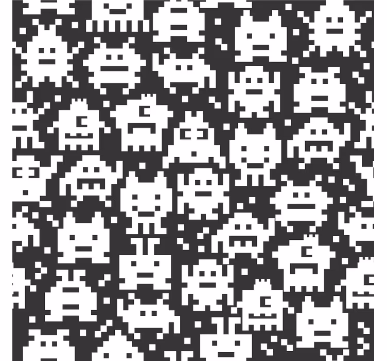 Childrens blind featuring video game monsters - TenStickers