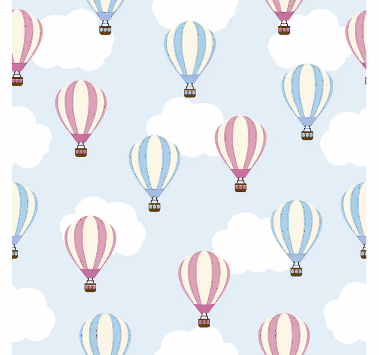 Childrens blind with sky and balloon pattern - TenStickers
