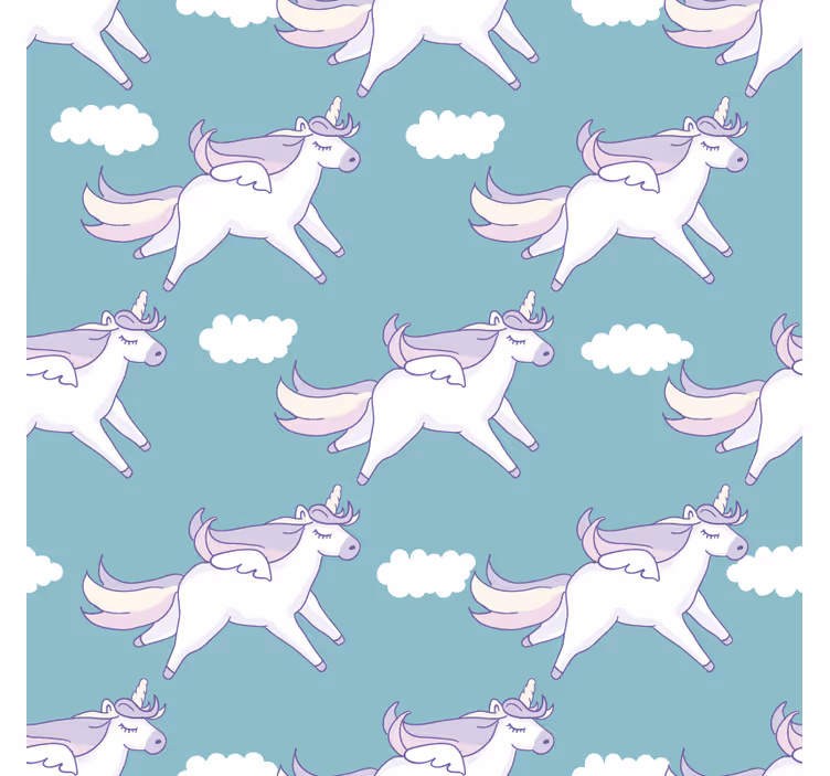 Childrens blind unicorn pattern - TenStickers