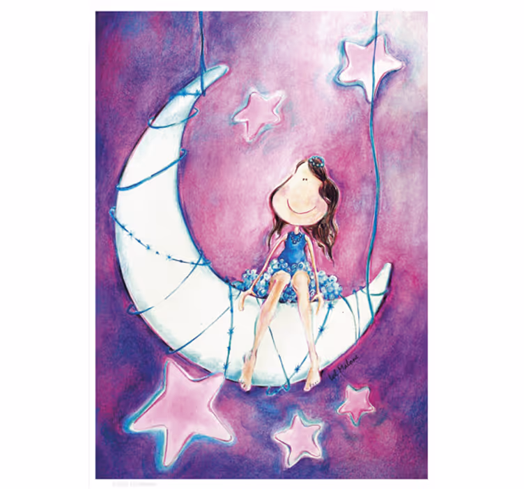 Childrens blind moon sticker lol malone - TenStickers