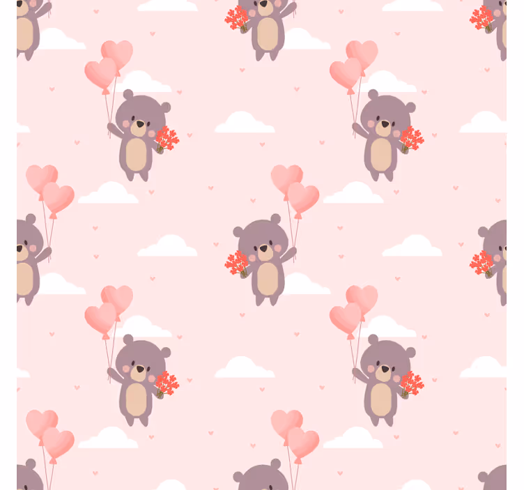 Childrens blind with loving bears pattern - TenStickers