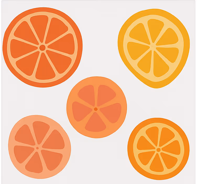 Fruit and vegetable blind citrus - TenStickers