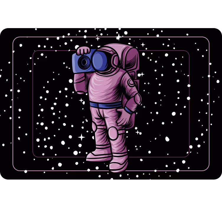 Childrens blind astronaut with radio tape - TenStickers