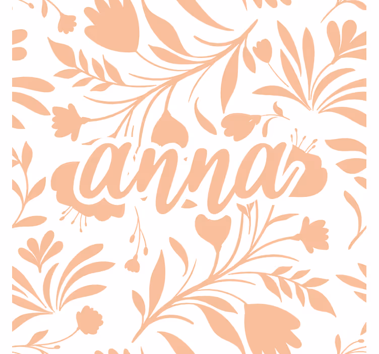 Childrens blind in pink vintage leaves pattern - TenStickers