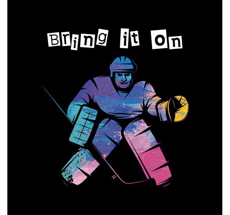 Childrens blind bring it on ice hockey - TenStickers