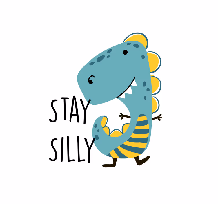 Childrens blind nordic dinosaur remain playful - TenStickers