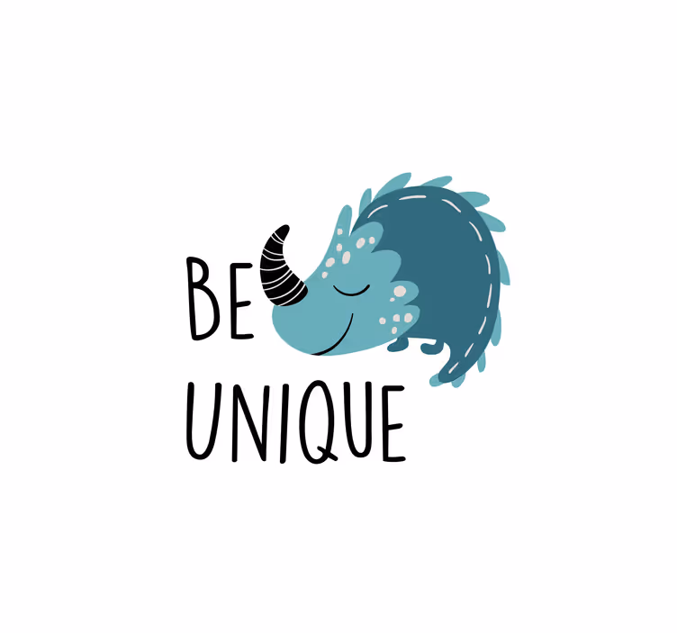 Childrens blind nordic dinosaur be unique - TenStickers