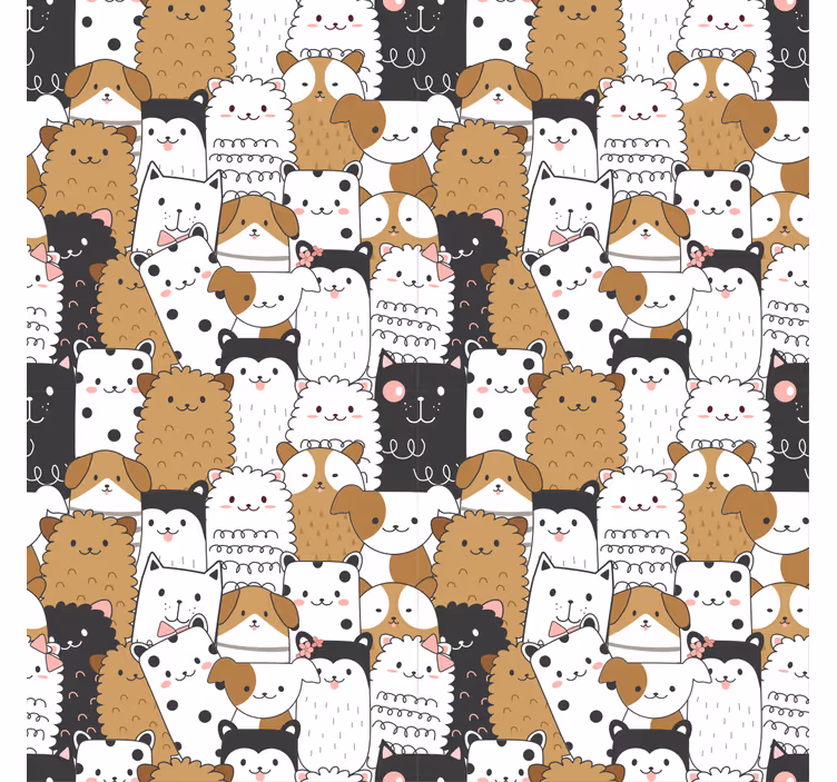 Childrens blind featuring adorable seamless dogs - TenStickers