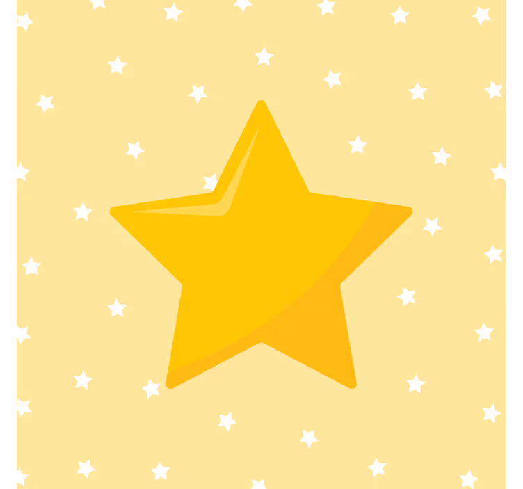 Childrens blind in yellow classic star design - TenStickers