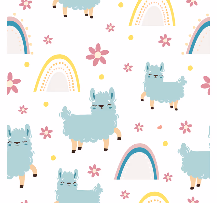 Children's blind with funny sheep unicorn pattern - TenStickers