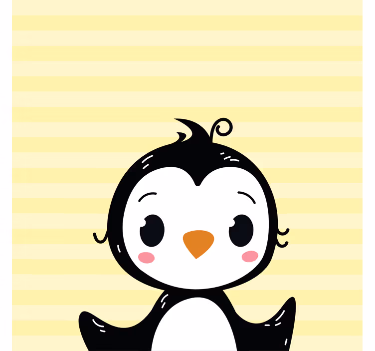 Childrens blind cute baby animal penguin - TenStickers