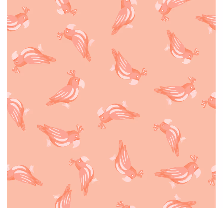 Childrens blind with pink birds pattern - TenStickers