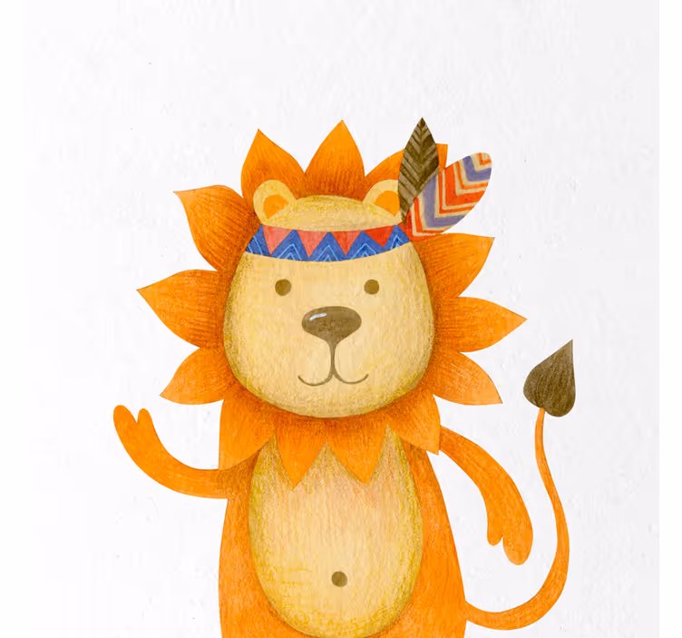 Childrens blind with cartoon lion design - TenStickers