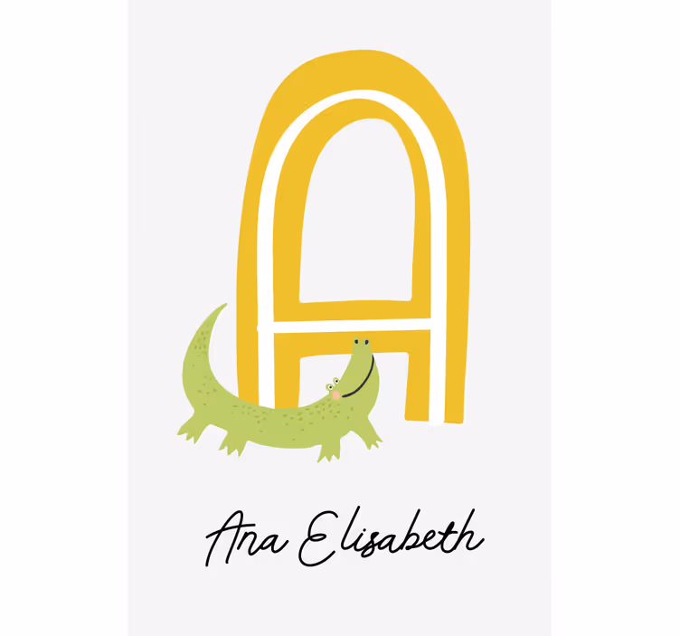 A children's blind featuring the letter a - TenStickers