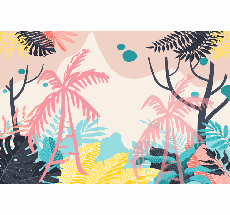 Childrens blind boho palm trees design - TenStickers