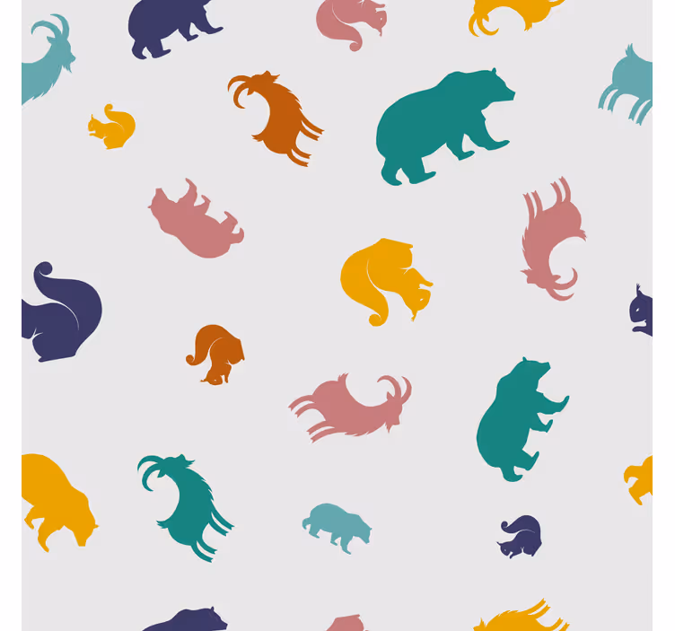 Childrens blind with chamois and bears design - TenStickers